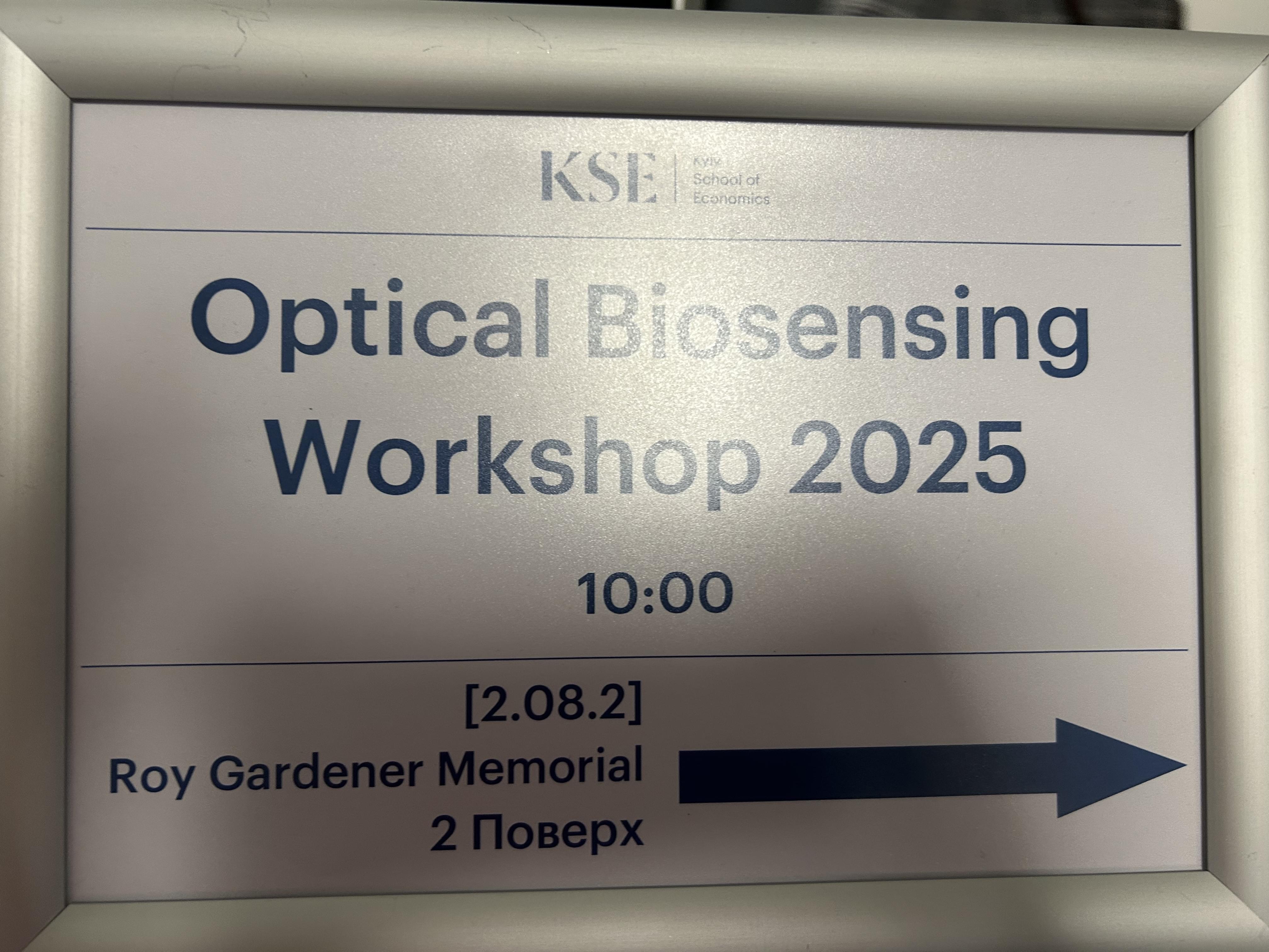 Optical Biosensing Workshop 2025